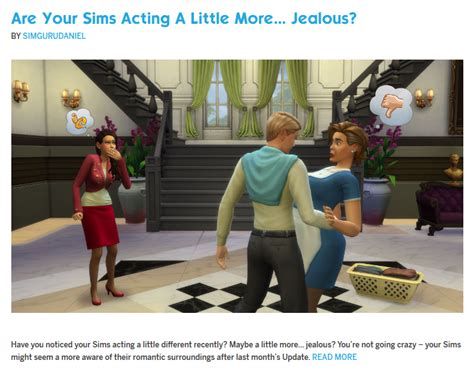 It is only available for teens and older. . Sims 3 no jealousy mod
